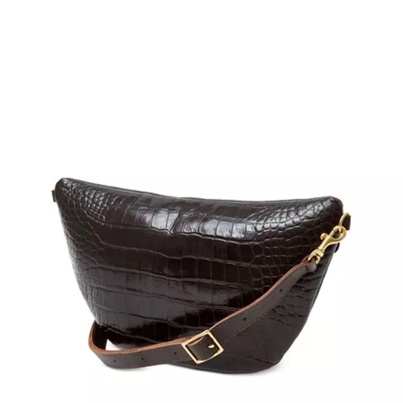 Clare V Brown Croc Grande Fanny - Picture 3 of 16
